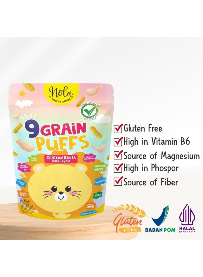 Nola - Gluten Free Puffs with 9 Grains & Chicken Broth 25G - Image 3
